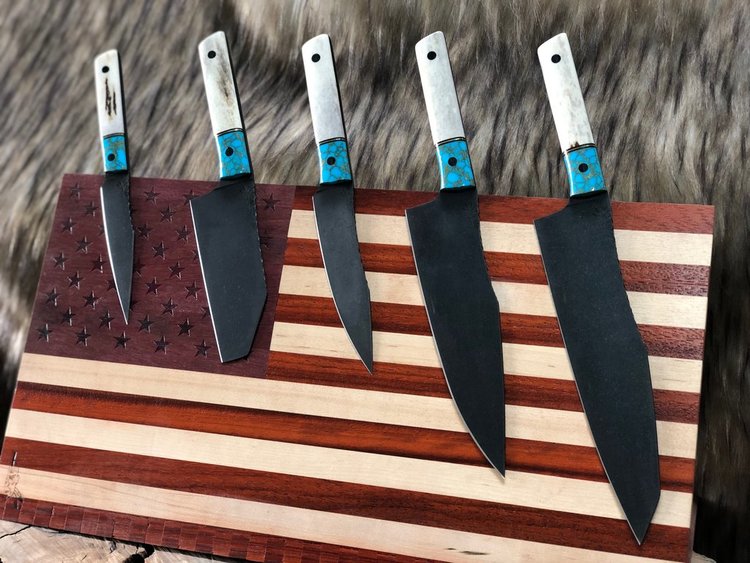 American Flag Magnetic Knife Block