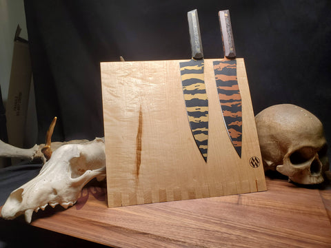 Magnetic Knife Holder - Curly Maple