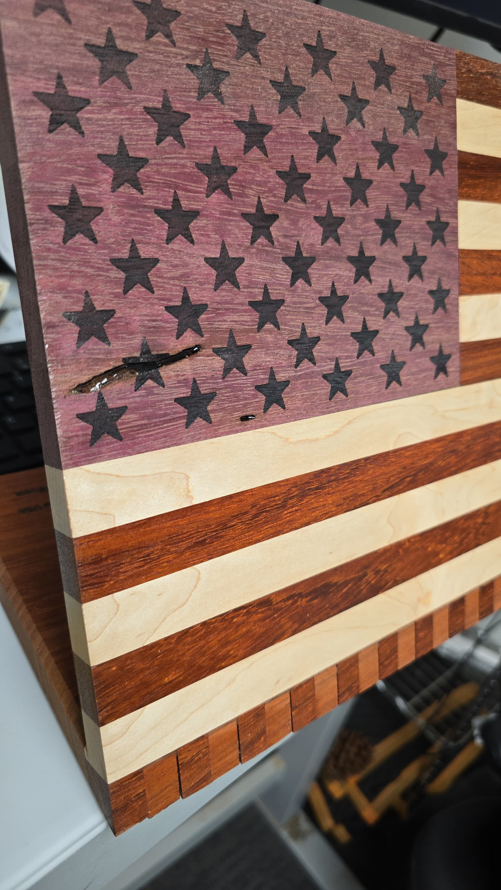 American Flag  Magnetic Knife Stand (Clearance)