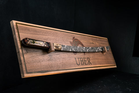 Custom Katana Holder handcrafted by Mostad Works in San Diego