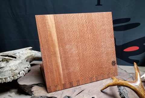 Empty Lacewood magnetic knife holder handmade in San Diego by Mostad Works