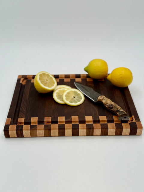 Zipper Pattern End Grain Cutting Board