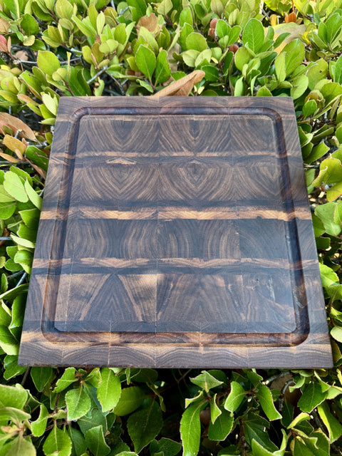 One-of-the-a-Kind Walnut End grain Cutting board