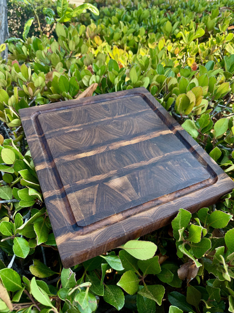 One-of-the-a-Kind Walnut End grain Cutting board
