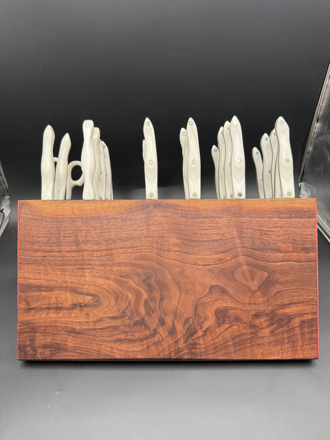 Bespoke Walnut Knife Block