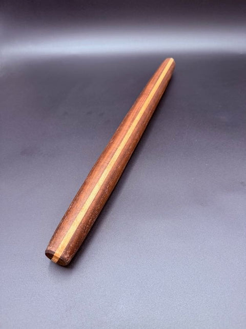 Maple French rolling pin angled view handmade in San Diego by Mostad Works