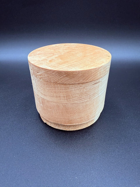 Maple wood salt cellar handcrafted in San Diego by Mostad Works