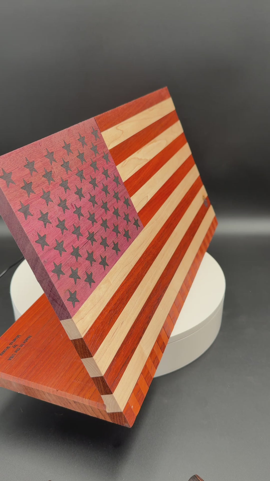 American Flag Magnetic Knife Block